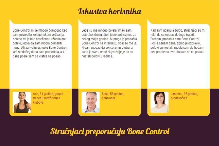 BoneControl opinionet